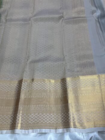 IVORY WHITE WITH RICH GOLD ZARI