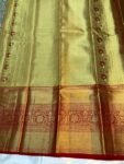 PISTACHIO GREEN BANARASI SOFT SILK SAREE WITH GOLD ZARI PALLU